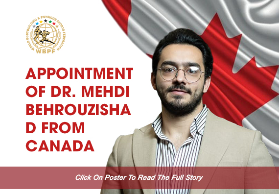 Appointment Of Dr. Mehdi Behrouzishad From Canada...