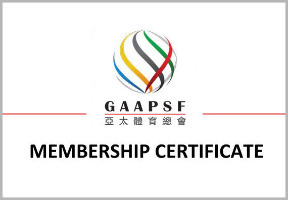 GAAPSF Membership Certificate
