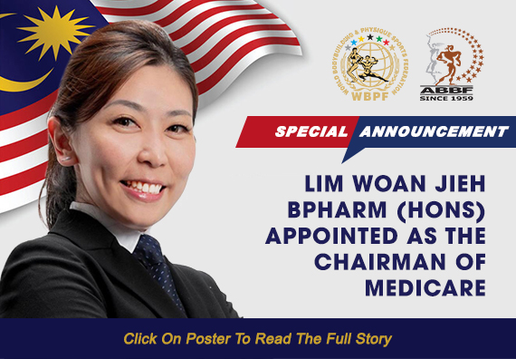 WBPF President Datuk Paul Chua appointed Madam Lim Woan Jieh, BPharm (Hons) as the Chairman of Medicare with immediate effect...