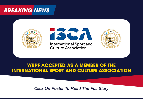 WBPF Accepted As A Member Of The International Sport And Culture Association...