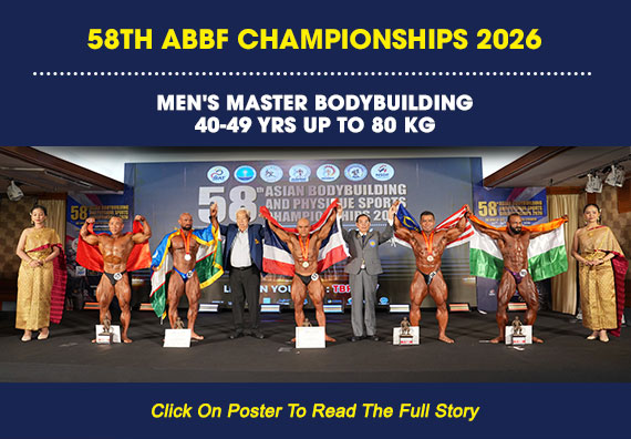 MEN'S MASTER BODYBUILDING 40-49 YRS UP TO 80 KG...